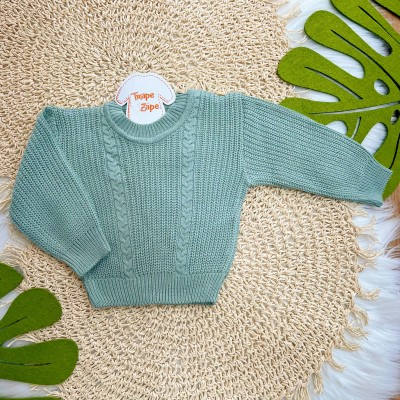 Blusa de Linha Ponto Alto Fechado - Verde
